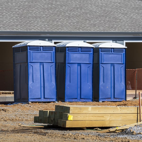 are there any restrictions on what items can be disposed of in the portable toilets in Williston